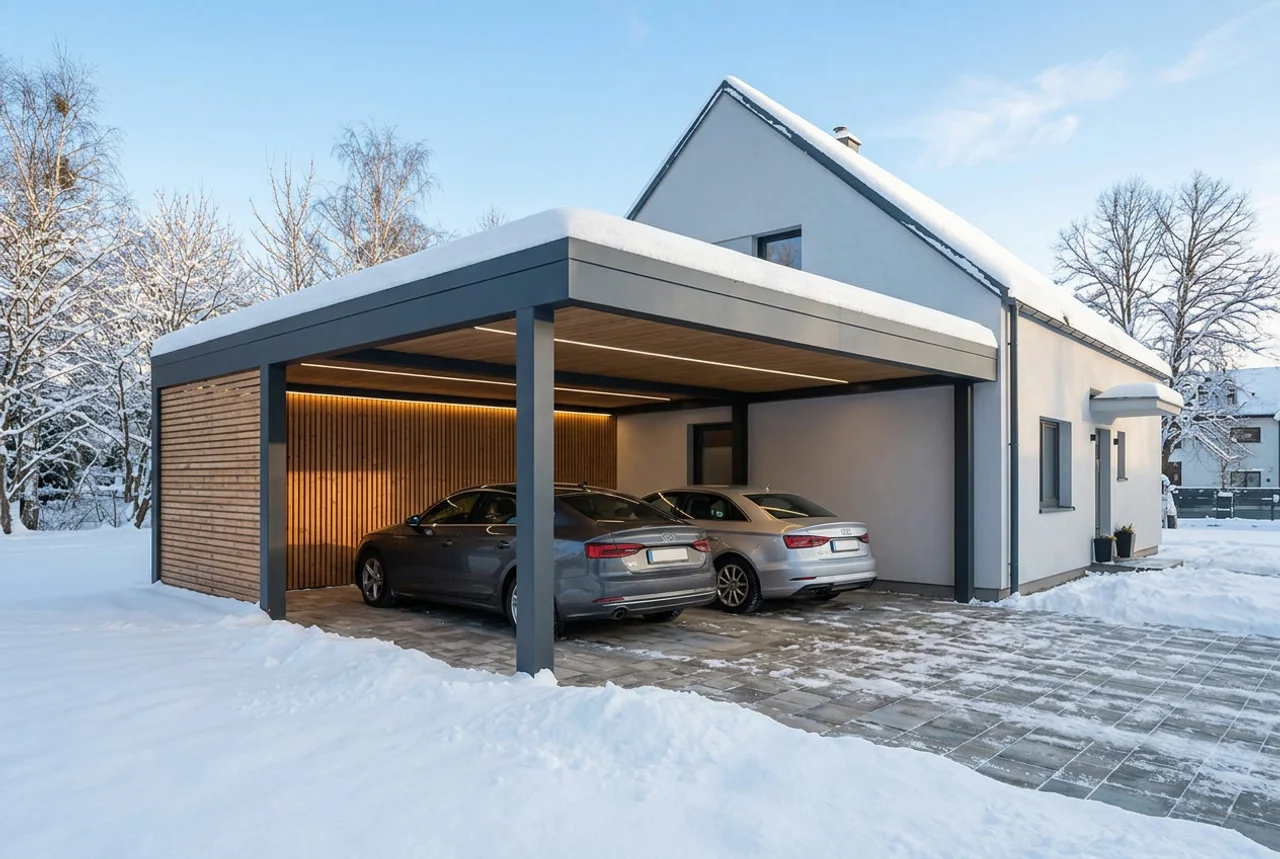 Carport mit Solar Sauerland
